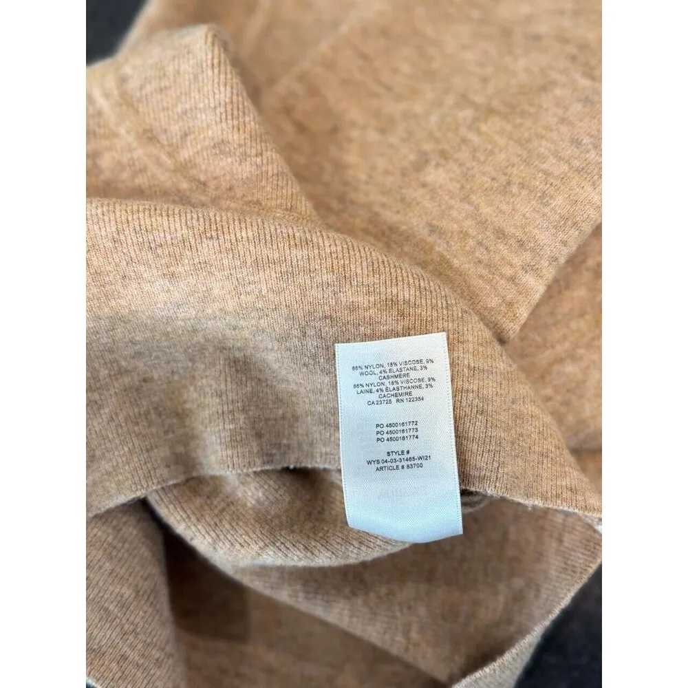 Aritzia Wilfred Womens Sweater Brown Greer Cashmere Wool Cropped Pullover Small - Image 10