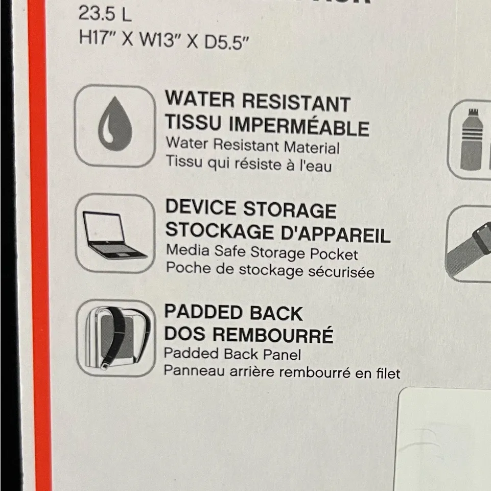 Reebok Beau Backpack for Men &women’s with 12.5" Laptop Sleeve, Black - Image 5