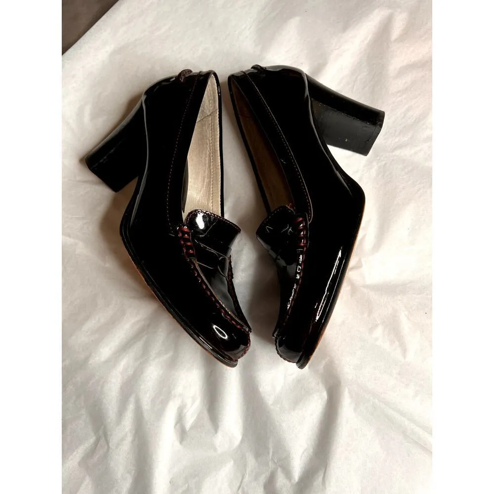 Michael Kors Bayville womens size 9 deep red patent-leather shoes - Image 3