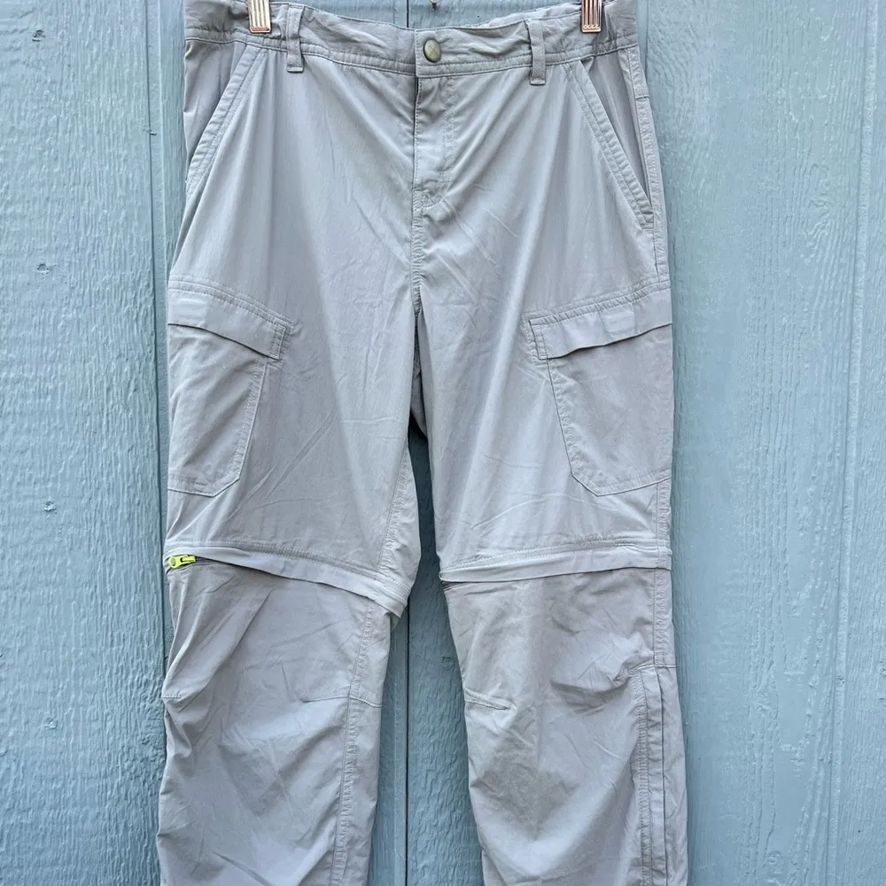 REI Utility Cargo Convertible Trail Pants Grey Size Small - Image 2