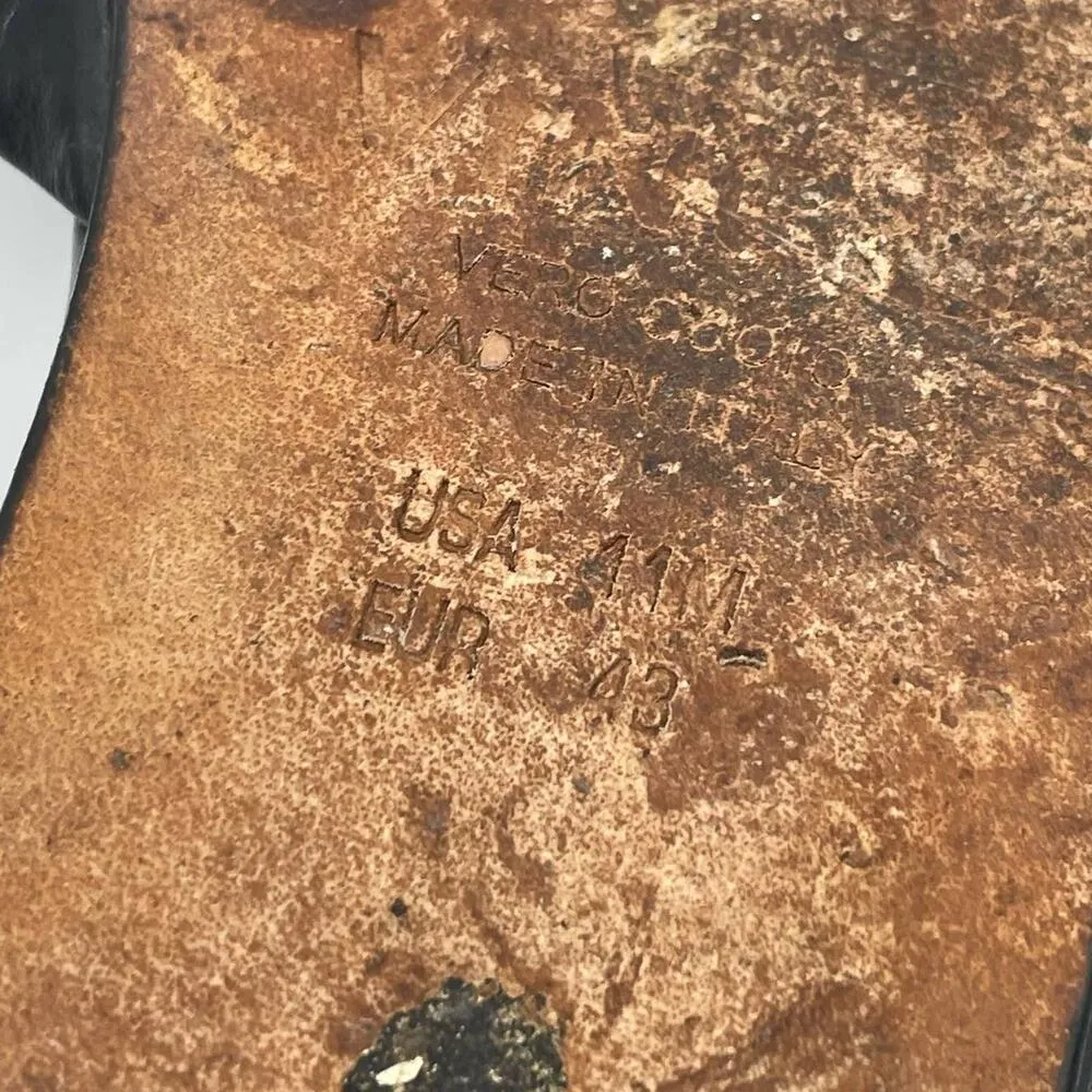 Vince Nina Leather D'Orsay Flats - Black - 11M - Image 12