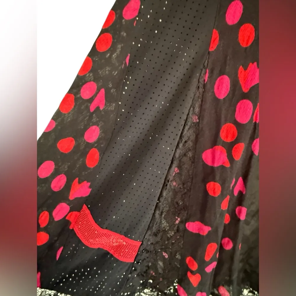 NWT Koché Red and Black Twisting Tee Dress Size 6 - Image 8