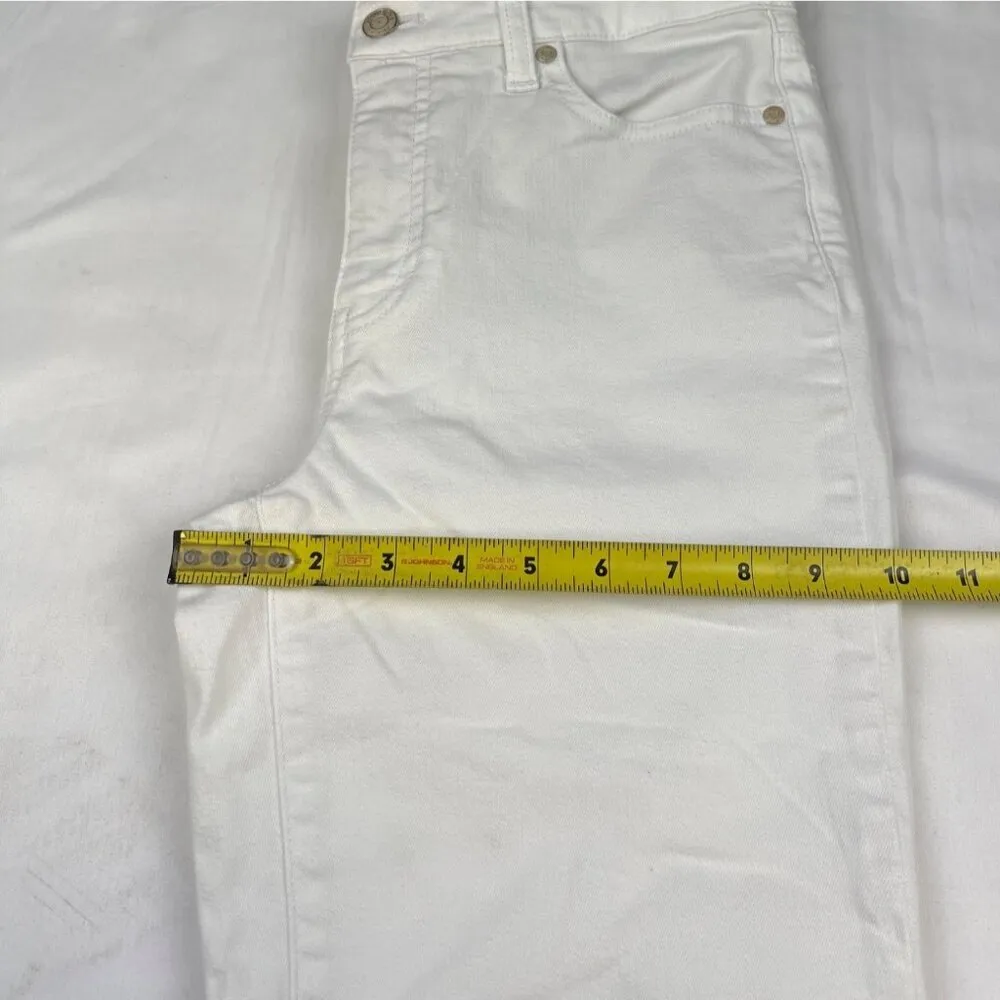 Talbots Women's White Crop Jeans/Straight Leg Sz 4 SKU 4436 - Image 7