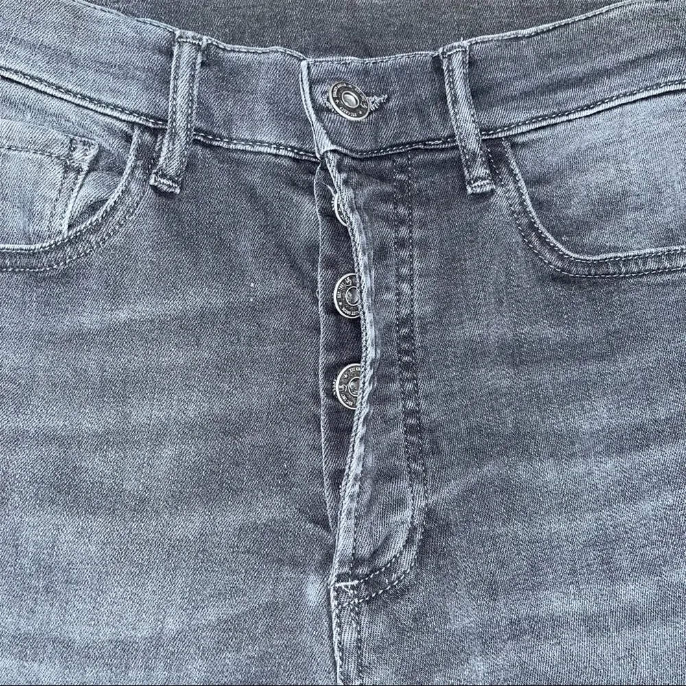 ELAN Smoky Black High Rise Straight Leg Button Fly Denim Jeans 26 NWOT - Image 11