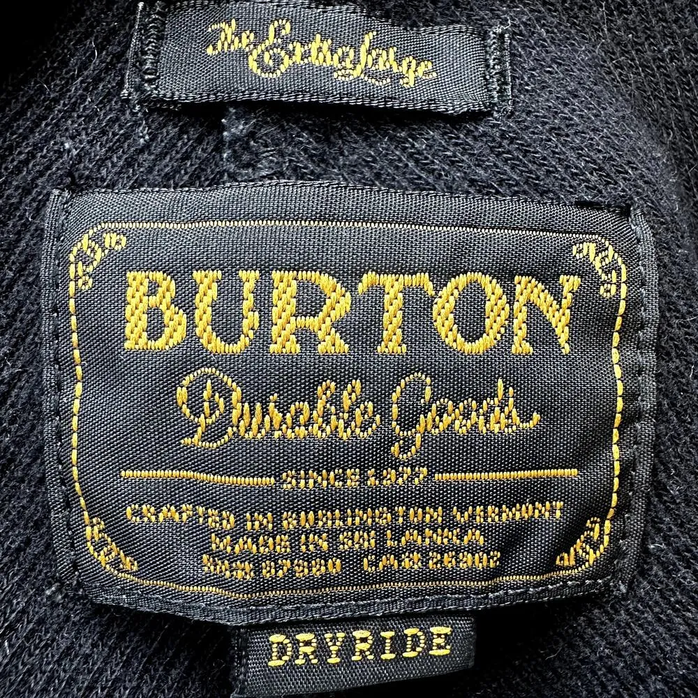 Burton Ellmore Pullover Sweatshirt Cowl Neck Oversized Comfy Heather Black XL - Image 3