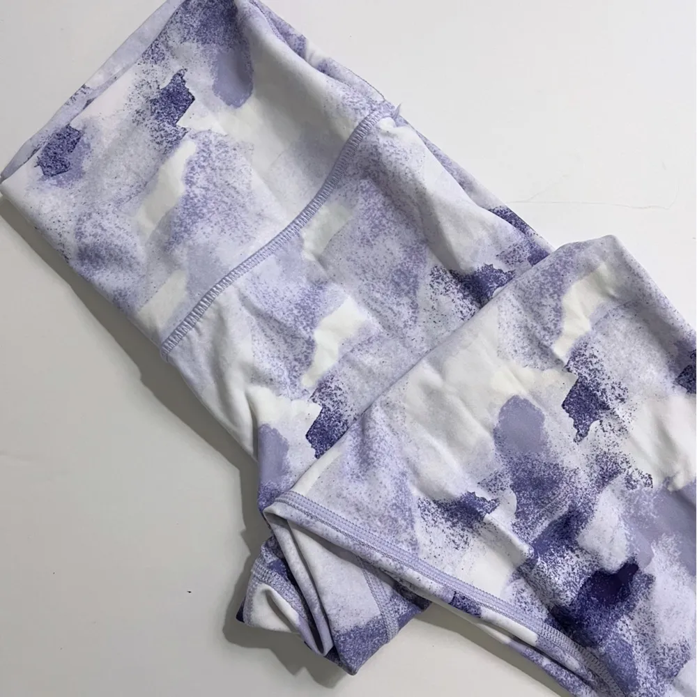 Aerie • Purple White Abstract Chill Play Move Leggings - Image 3
