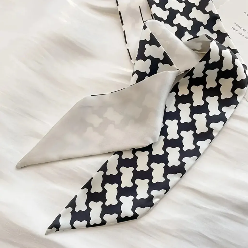 Exquisite Satin Silky Chic Style Black White Selection Twillys‎ - Image 7