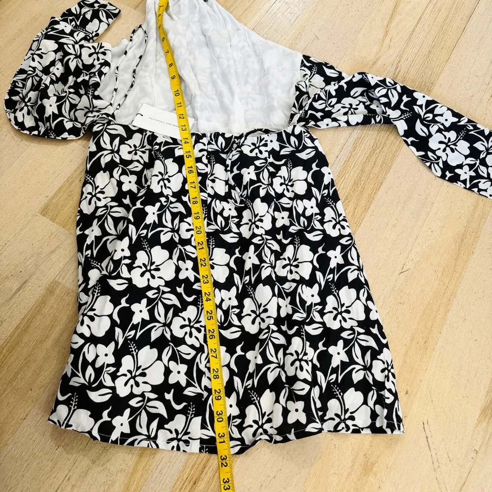 Faithfull the Brand floral Halter tie back mini dress - Image 11