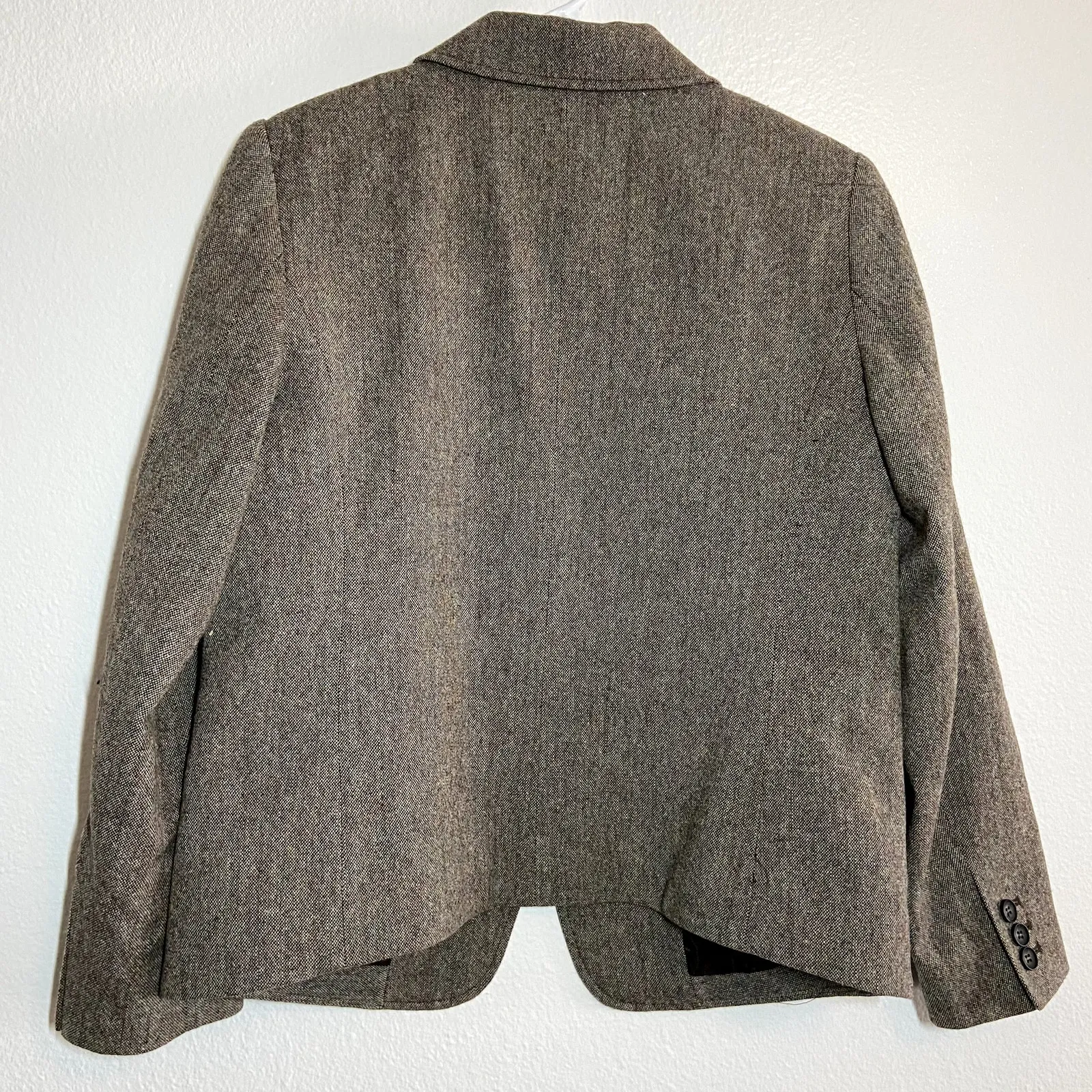 Pendleton Wool Blazer Suit Sports Coat Tweed Brown White 10P - Image 5