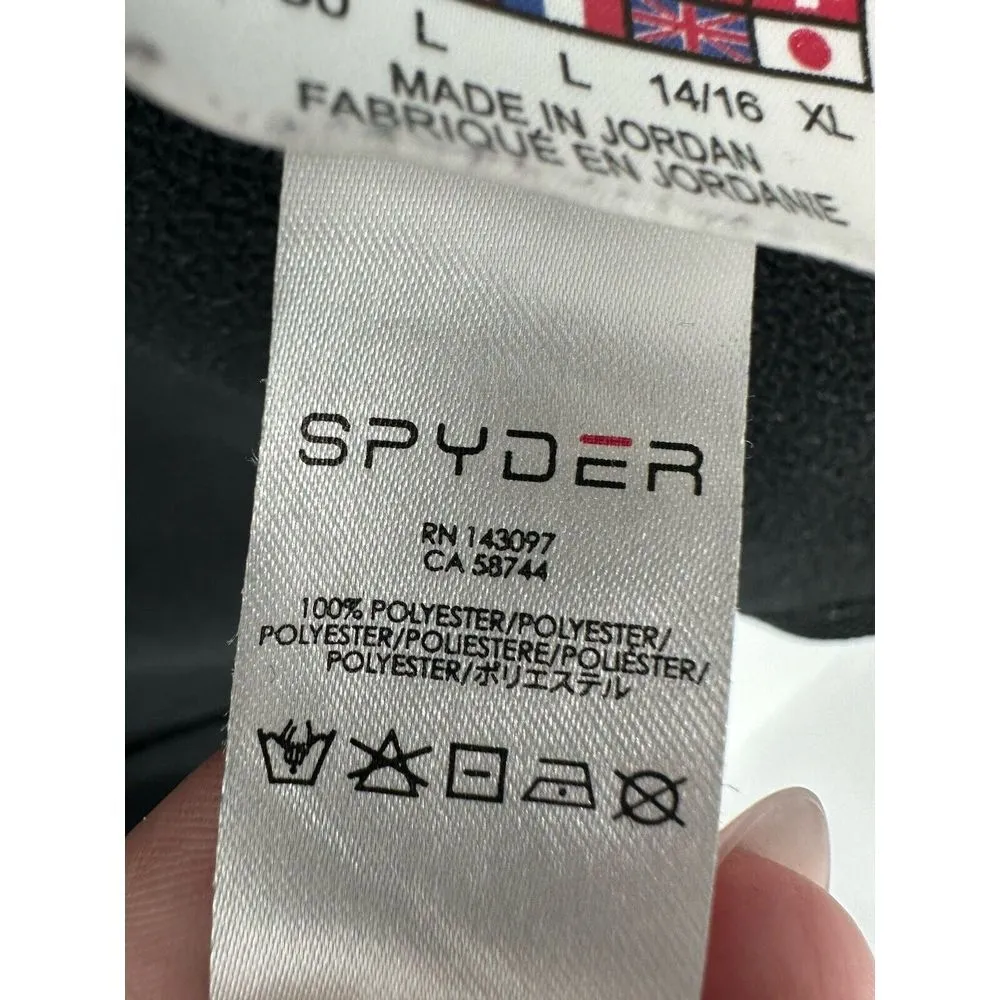 Spyder Bandita Full Zip Stryke Jacket Women's Size Large Fleece Lined Knit Black - Image 8