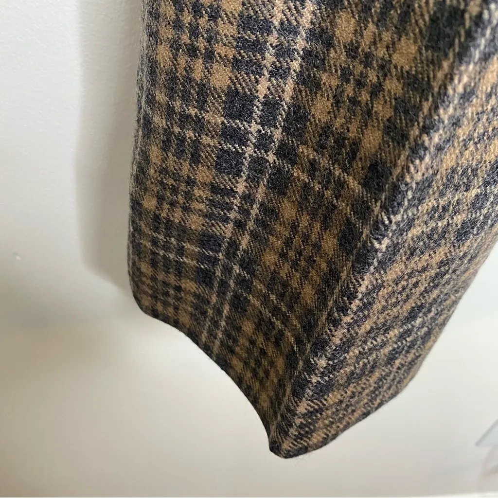 Marc Jacobs Wool Plaid Lined Wide Leg Crop Pants in size small - Image 10