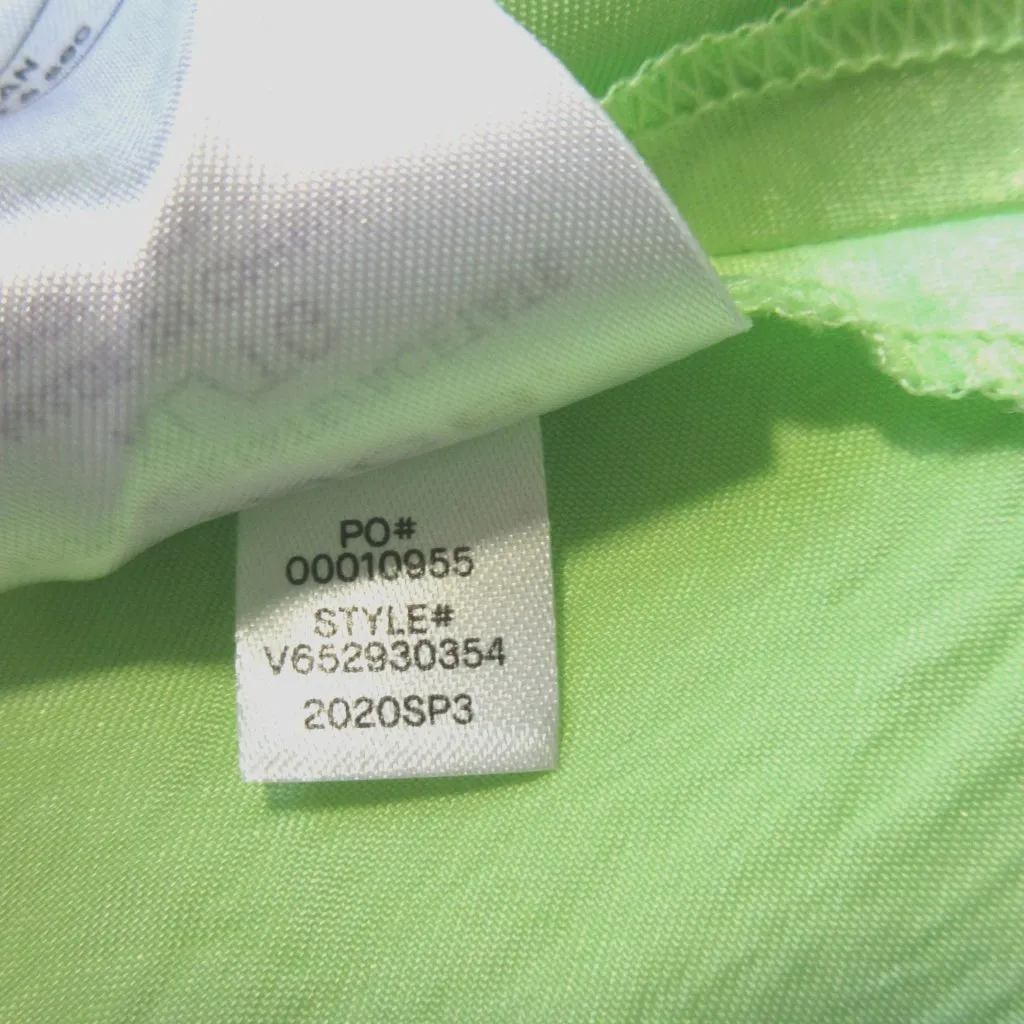 NWT Vince Satin Slip Midi in Guava Neon Green Pull-on A-line Skirt XL $295 - Image 8