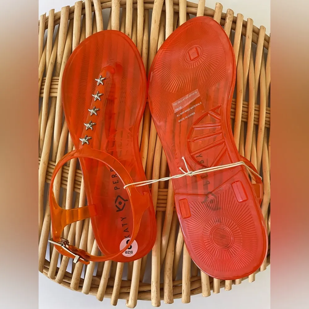 Katy Perry Starfish Fiery Orange Geli Studded Sandal - Image 6