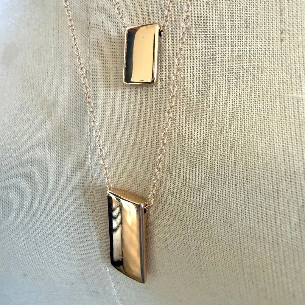 Premier Designs Double Pendant Necklace Set – Red & Turquoise blue - Image 3