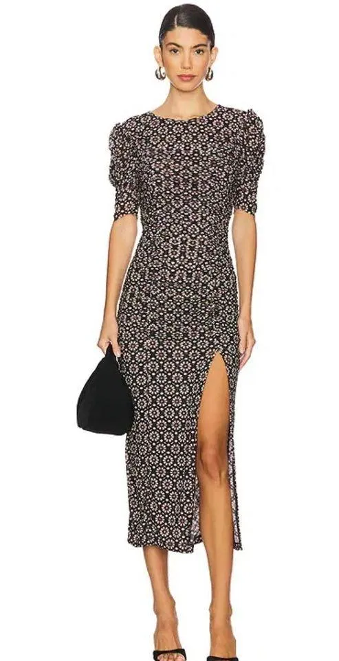 Free People Briella Midi Dress in Black Combo, NWT, Size S - Image 11
