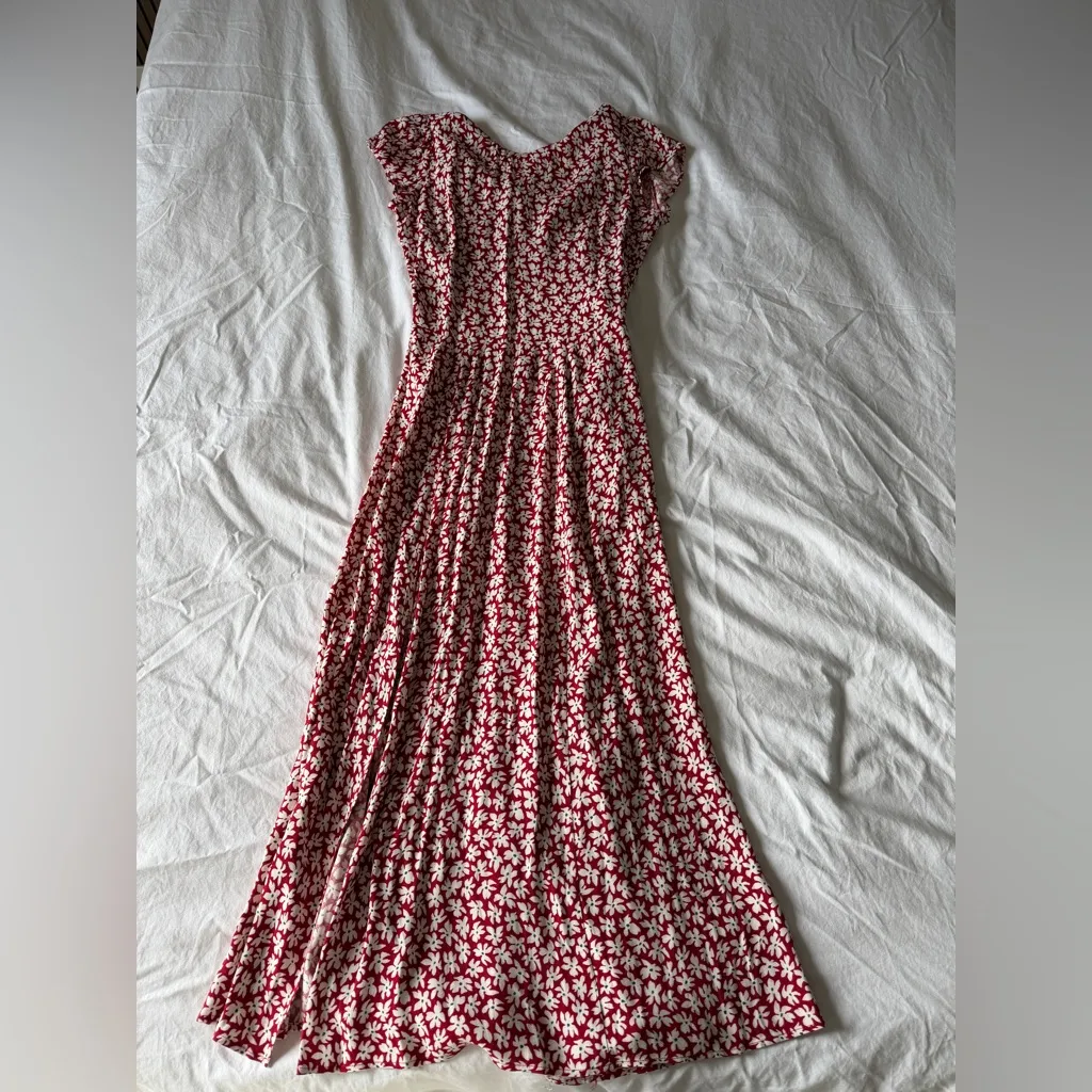 Reformation Gavin Grenadine Size 2 Midi Slit Dress - Image 2