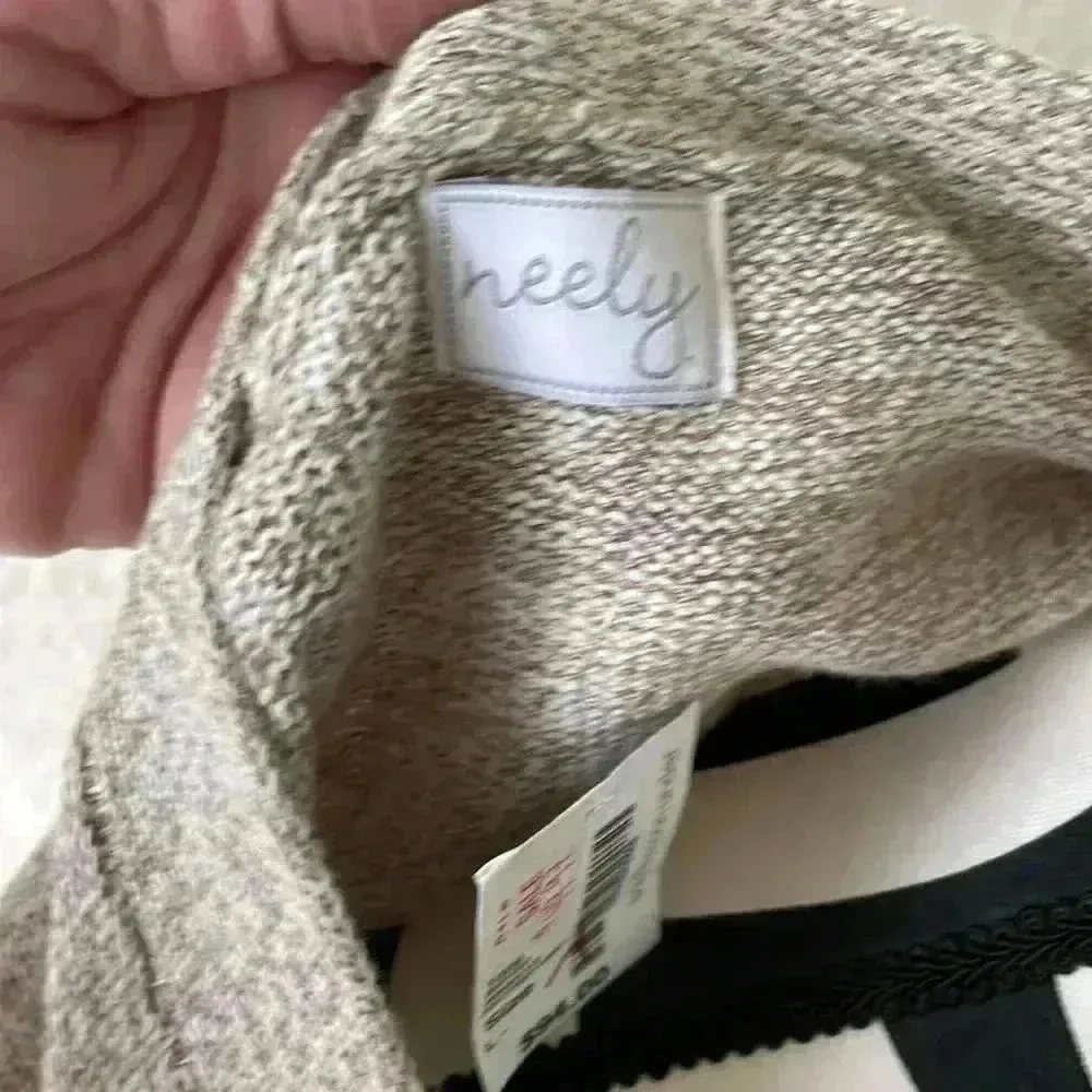 NWT South Moon Under Neely 100% cotton, tan, fringe cardigan - Image 5