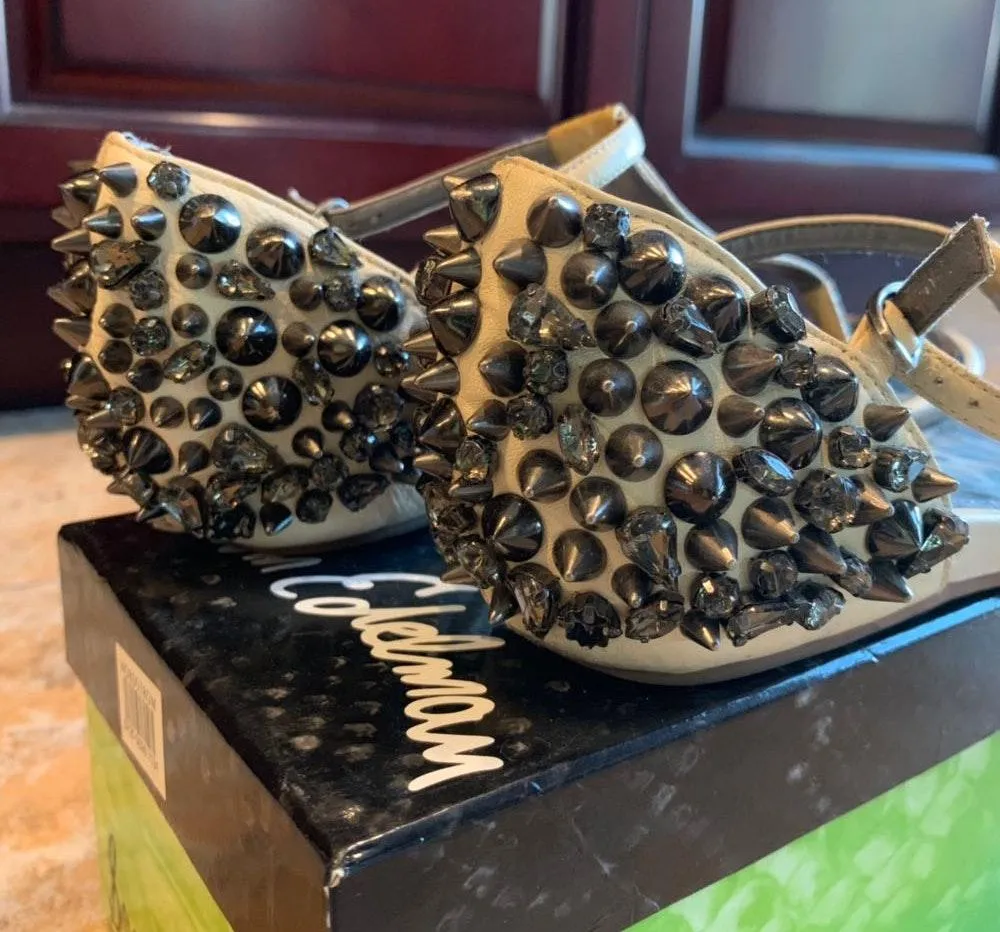 Studded Embellished Ornate Crystal sandals - Image 5