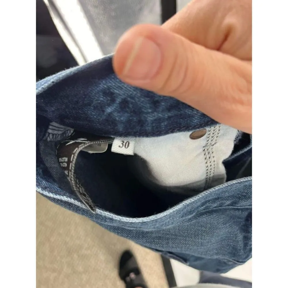 7 For All Mankind‎ Women's Straight Austyn Jeans Blue Denim Medium Wash Size 30 - Image 12