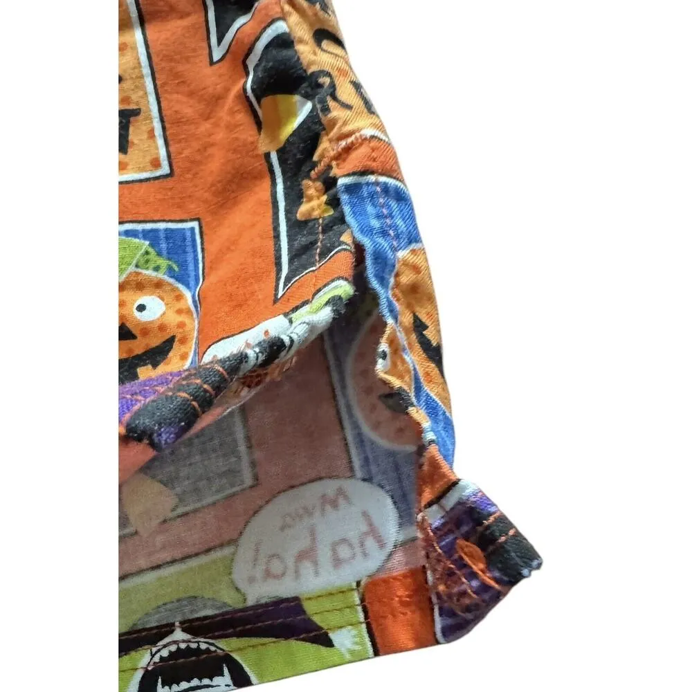 Halloween V Neck ScrubStar Top Womens Medium Short Sleeve Pockets Spooky Season - Image 5