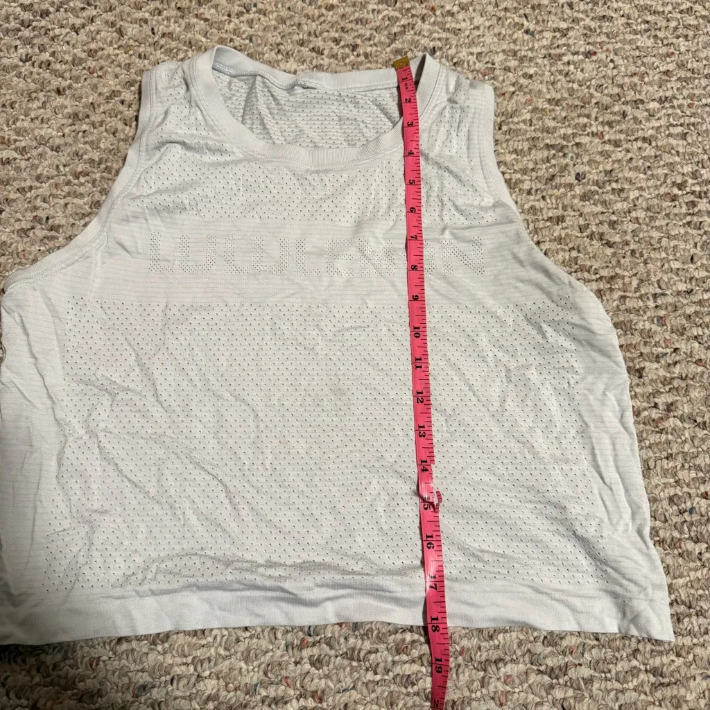 Lululemon Breeze By Muscle Crop Tank *lululemon Silver Lilac Silver Lilac Size 4 - Image 7