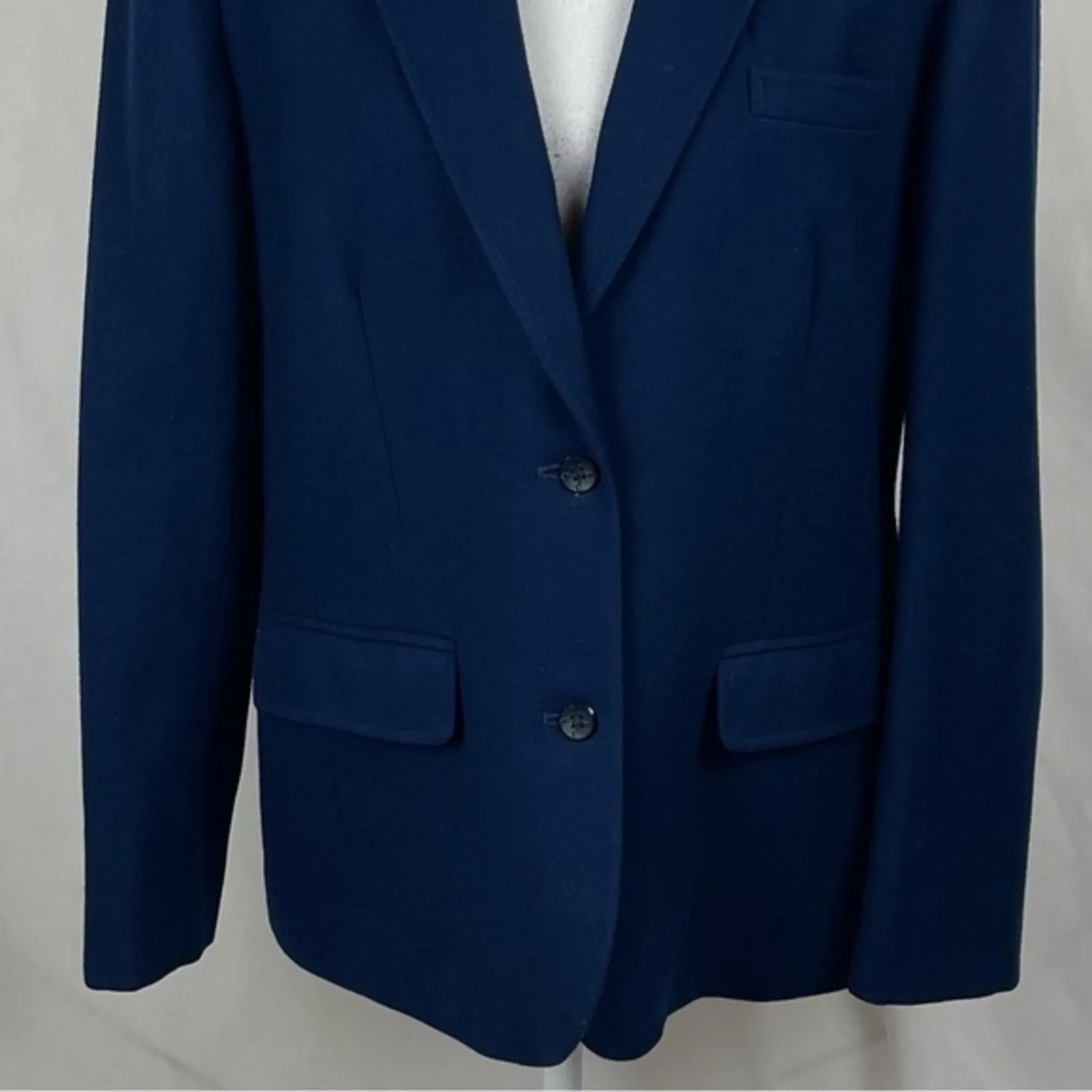 Pendleton Pure Virgin Wool Navy Tailored Blazer Size M - Image 4