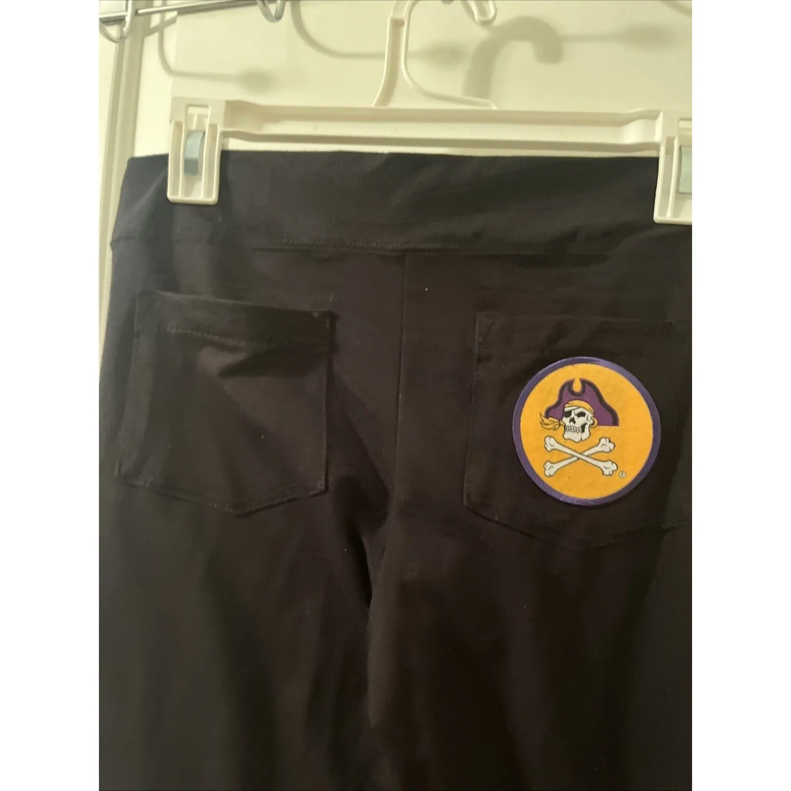 East Carolina University Pirates Women's Large Legging Pants School House Black - Image 8