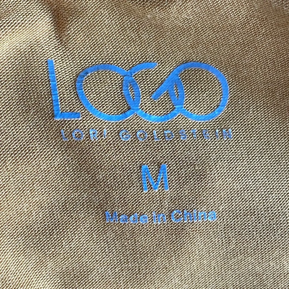 LOGO by Lori Goldstein Mustard Yellow Lace Tunic - Image 5