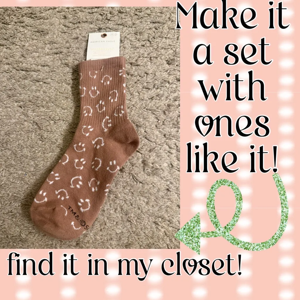 American Eagle AE Have a Good Day & Flower Smiley® Colorful ‘90s Crew Socks Set - Image 12