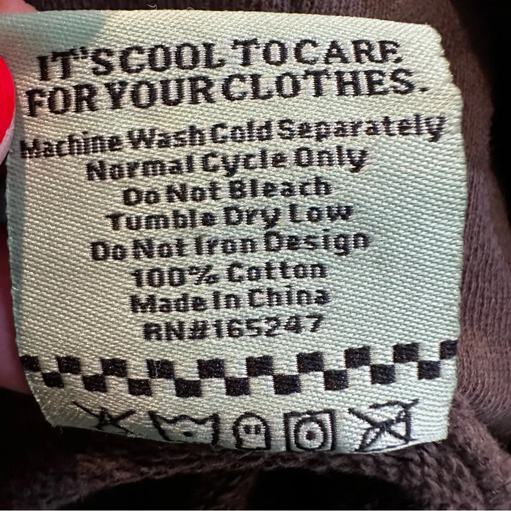 Lonely Ghost Unisex Long Sleeve Embroidered Logo Pockets Hoodie Size Large Grey - Image 9