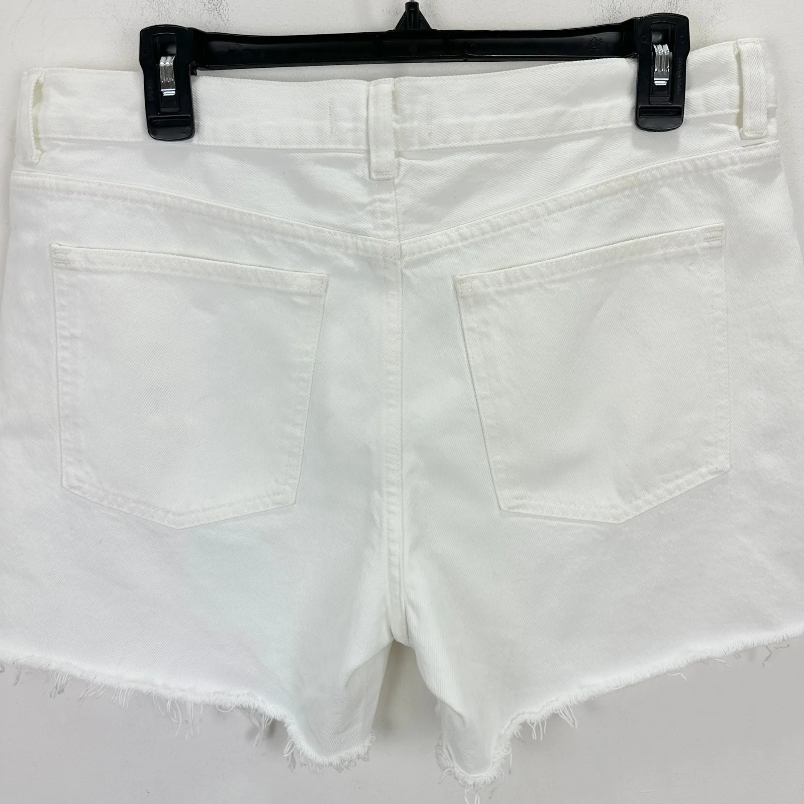 Madewell The Brynn Long Short Pure Low Slung Rigid Denim White Relaxed US 29 NWT - Image 10