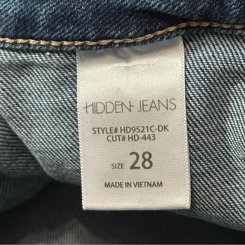 Hidden Denim Women’s Size 28 Blue Wash Nori Cropped Wide Leg Jeans - Image 8