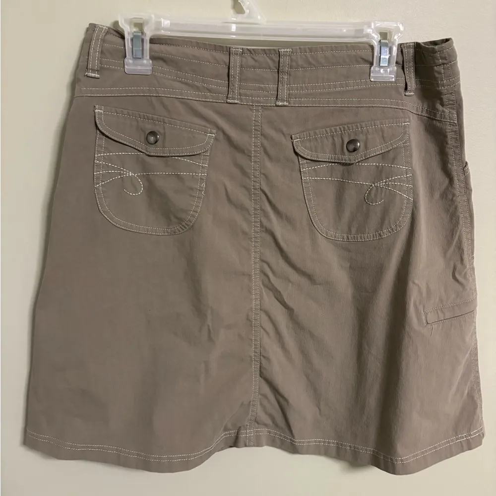 Kuhl A Line Mountain Culture Skirt Size 8 Brown Nylon Lightweight - Image 2