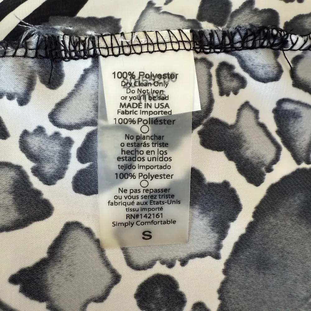 Animal Print Kimono Cardigan Long Duster Small Boho Festival Streetwear Layering - Image 6