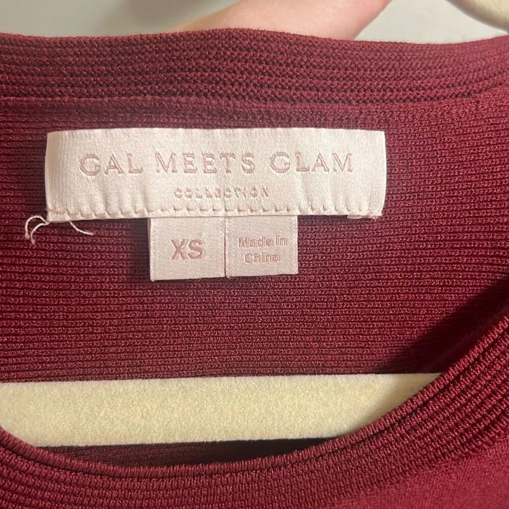 ✨Gal Meets Glam Knit Burgundy Sz XS Dress✨ Red - Image 7