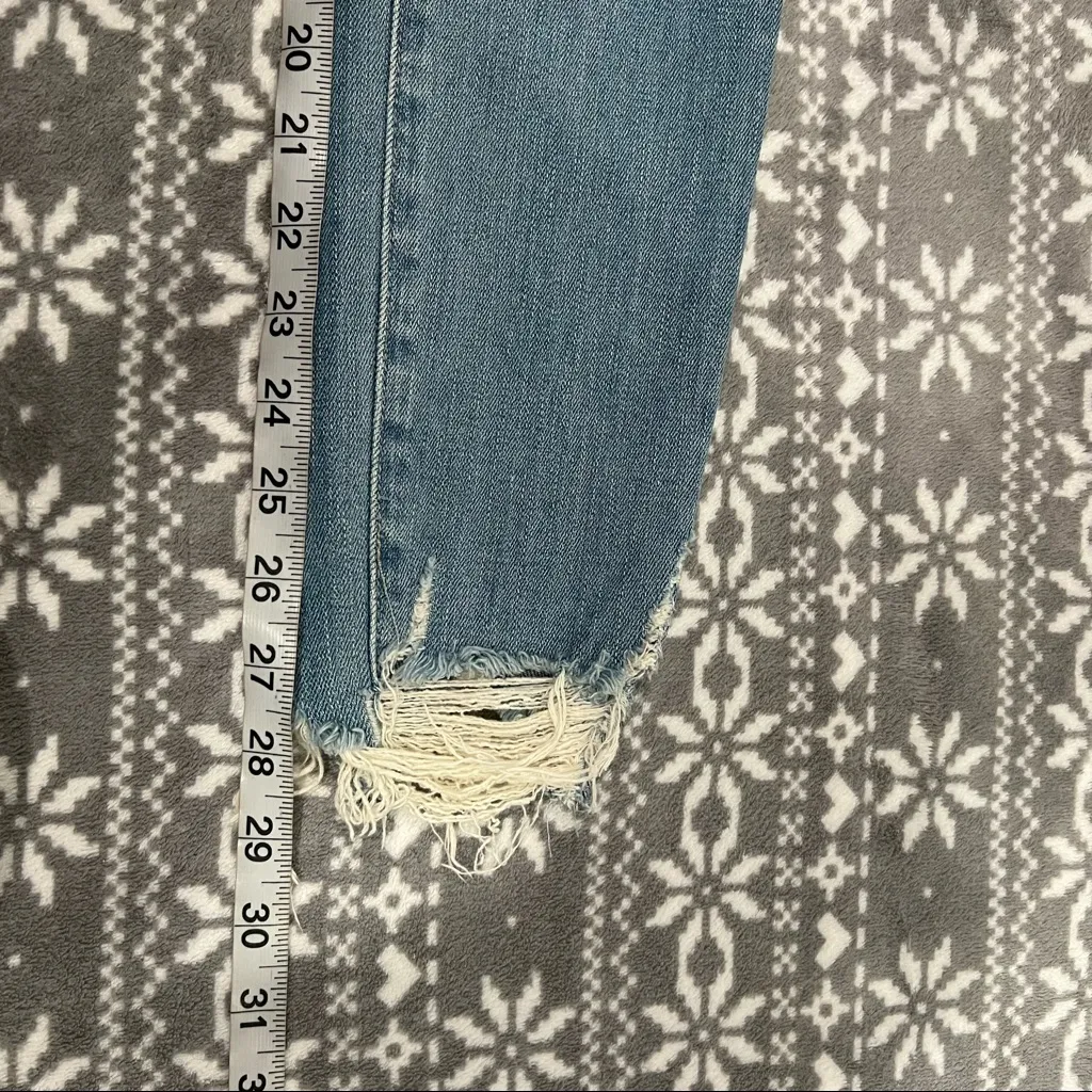 J Brand‎ Alana High Rise Skinny Crop Jeans Distressed Hem Teardrop Wash 23 - Image 14