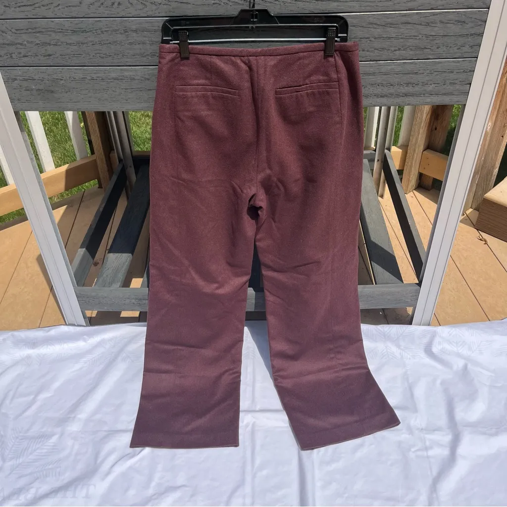 Vintage Y2K Banana Republic Women’s Dark Brown Wool Fully Lined Pants Size 8 - Image 5