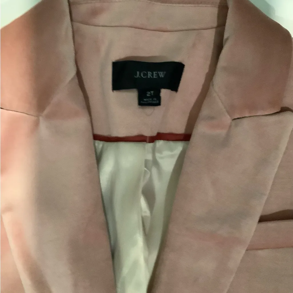 JCrew Light Pink Velvet Blazer Size undefined - Image 5