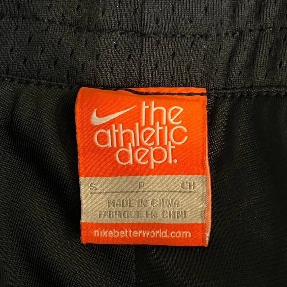 Nike straight leg pants, split hem w snaps, perforated, fully lined, navy blue S - Image 2