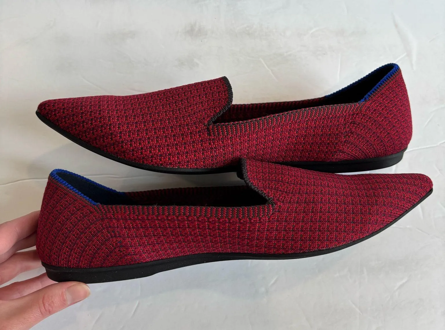 Rothy’s The Point Ballet Flats in Rare Limited Edition Scarlett Tweed  - Image 9