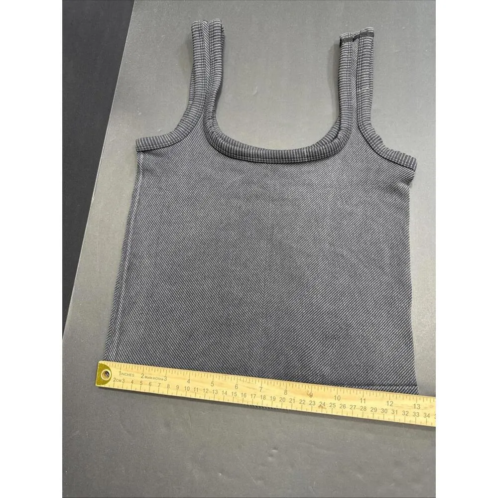 Fct Classic Crop Ribbed Vintage Wash Streetwear Boho Minimalist Tank Size M - Image 4