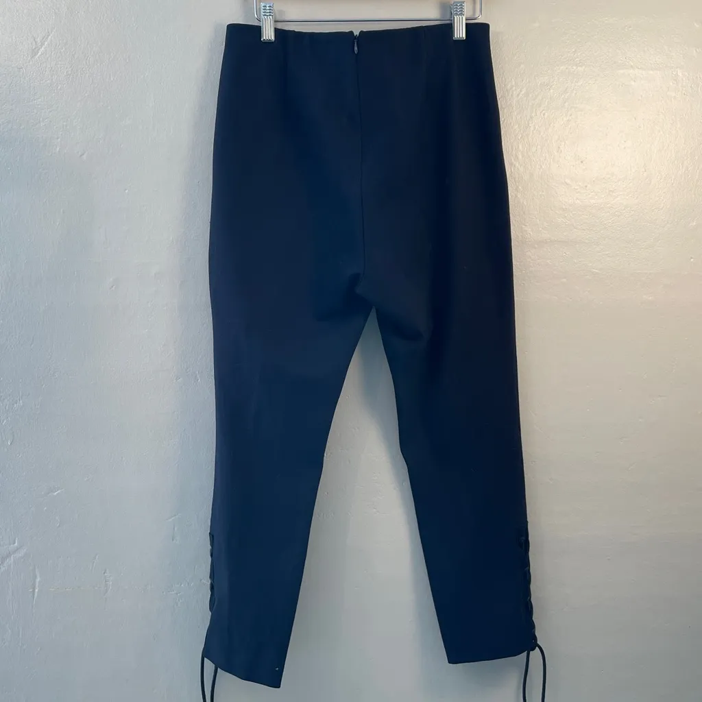 Rag & Bone SImone Women’s 10 Dark Navy Skinny ankle lace up  Dress Pants - Image 7