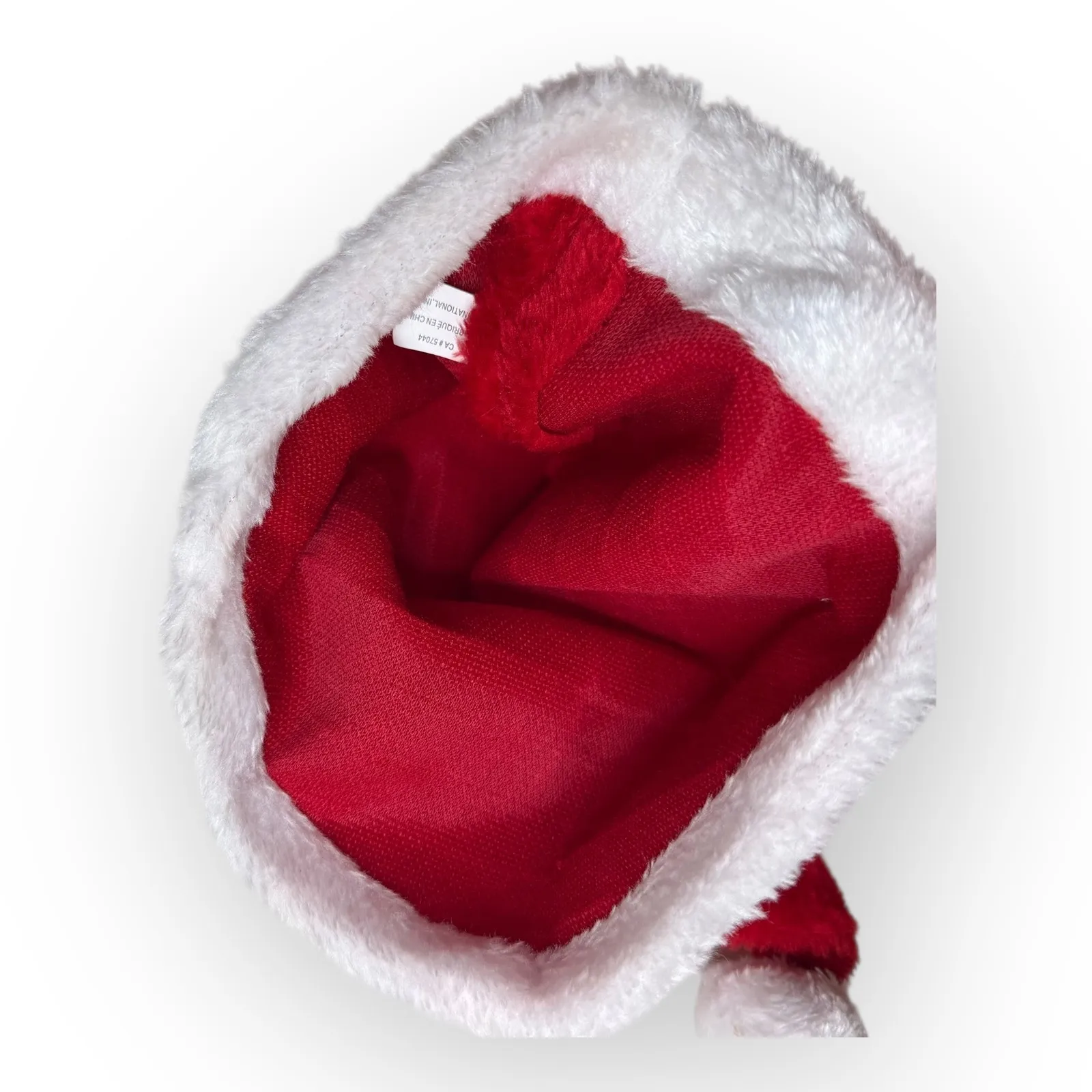 NWOT Classic Red Santa Hat Christmas Holiday Costume Accessory Soft Pom Pom - Image 3