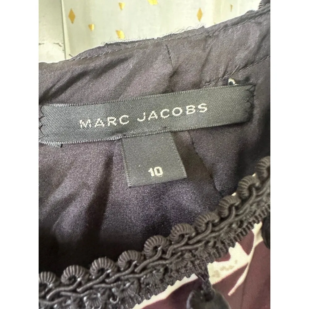 Marc Jacobs Women's 100% Cupro Vegan Luxury Hawaiian Inspired Designer Dress 10 - Image 7