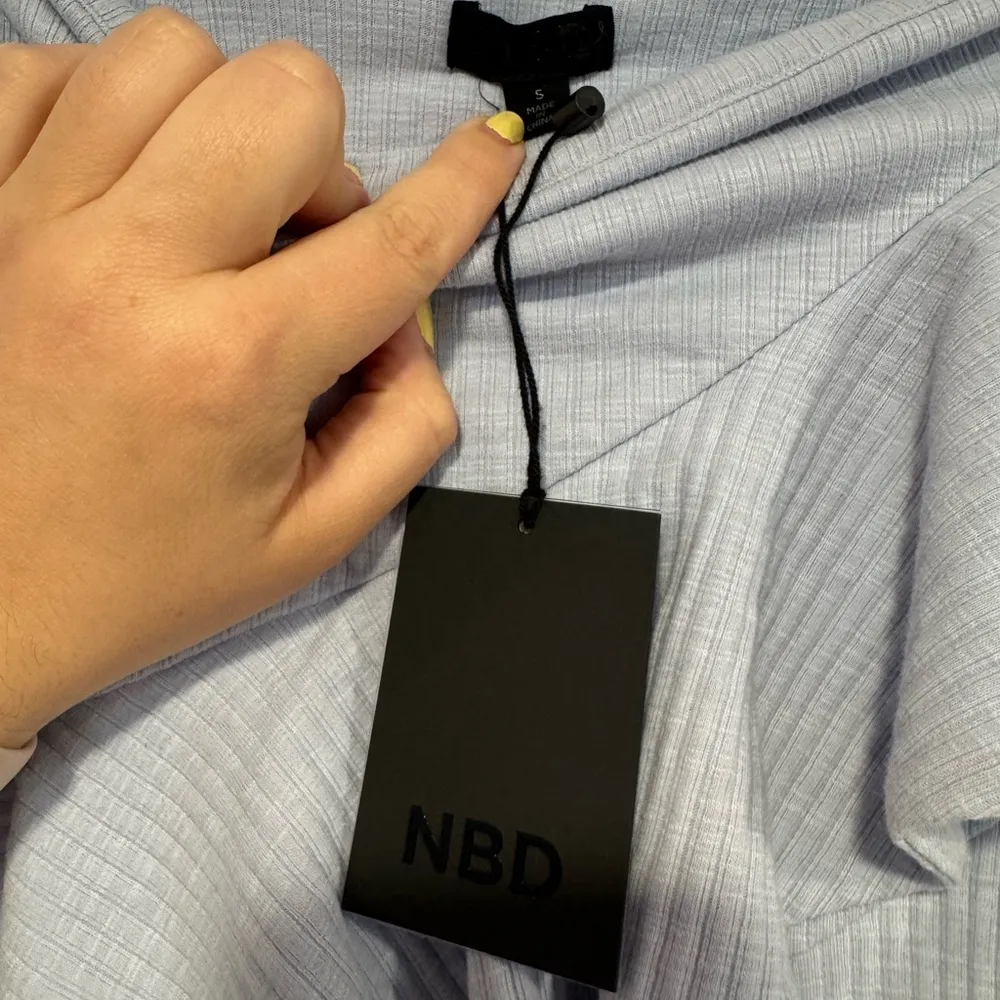 NBD Revolve NWT light blue‎ ruffle layered mini skirt - Image 2