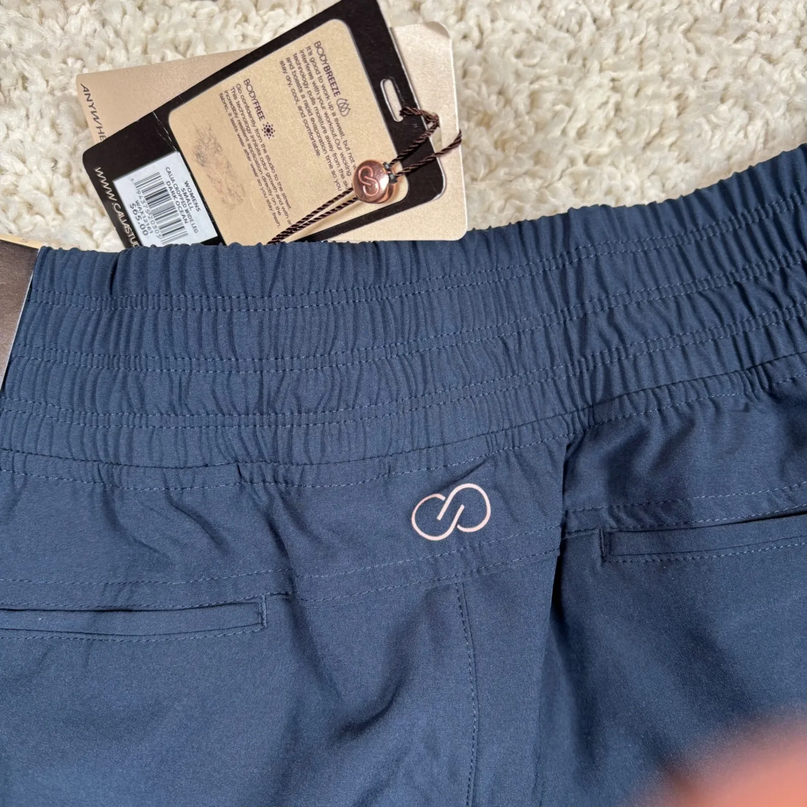 CALIA by Carrie Underwood Womens Wide Leg Pants Dark Navy Size S Lightweight Blue - Image 11