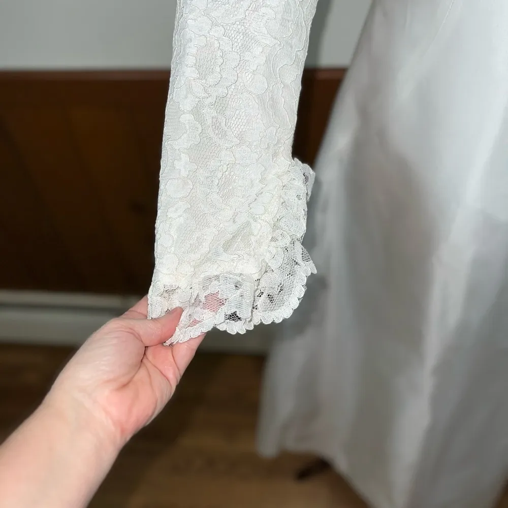 Beautiful Vintage 1960s/70s Cole of Columbus Wedding Gown & Veil! White Size 10 - Image 5