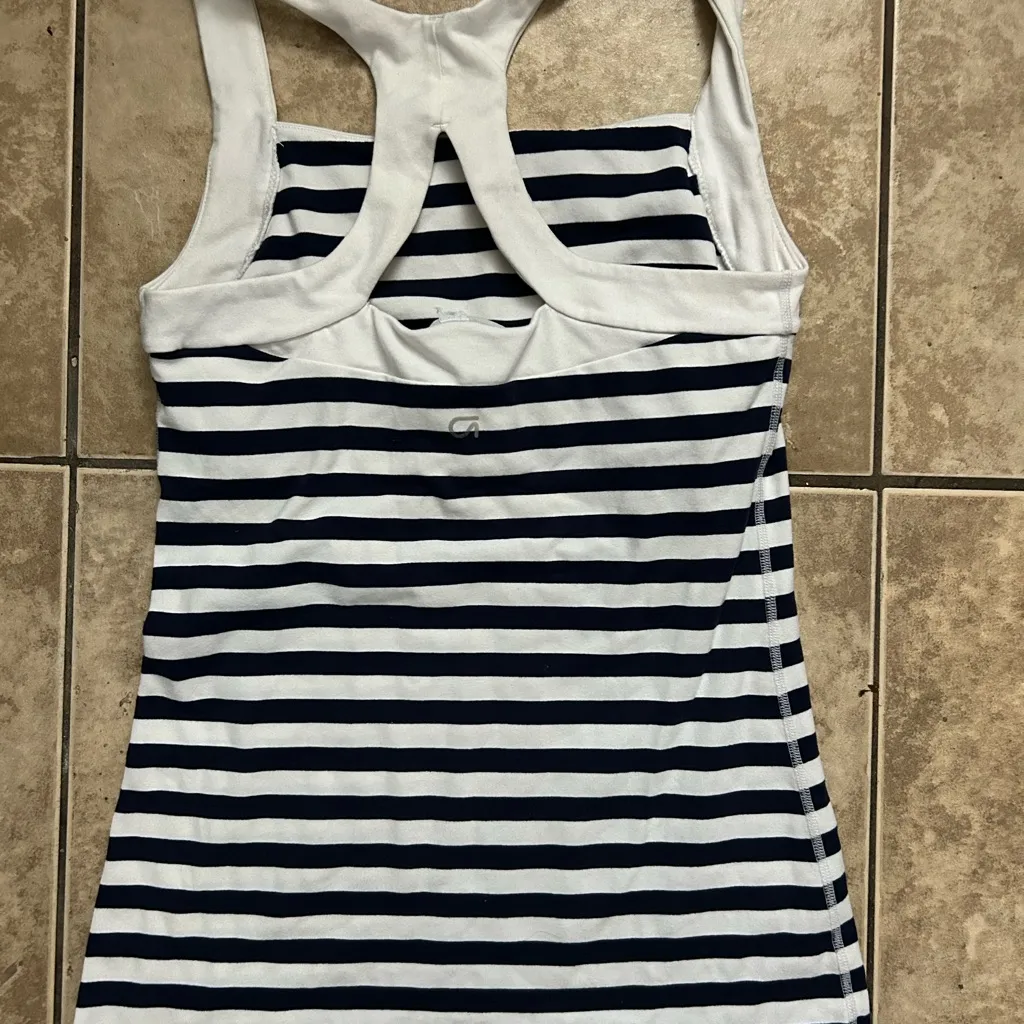Gap  Navy and White Striped Tank Top - Image 2