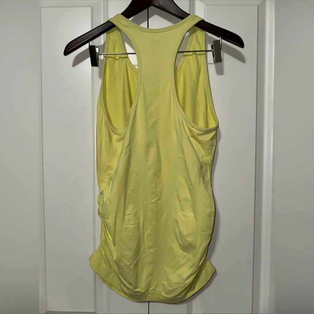 Athleta Speedlight Racerback Workout Tank Top M Yellow - Image 4