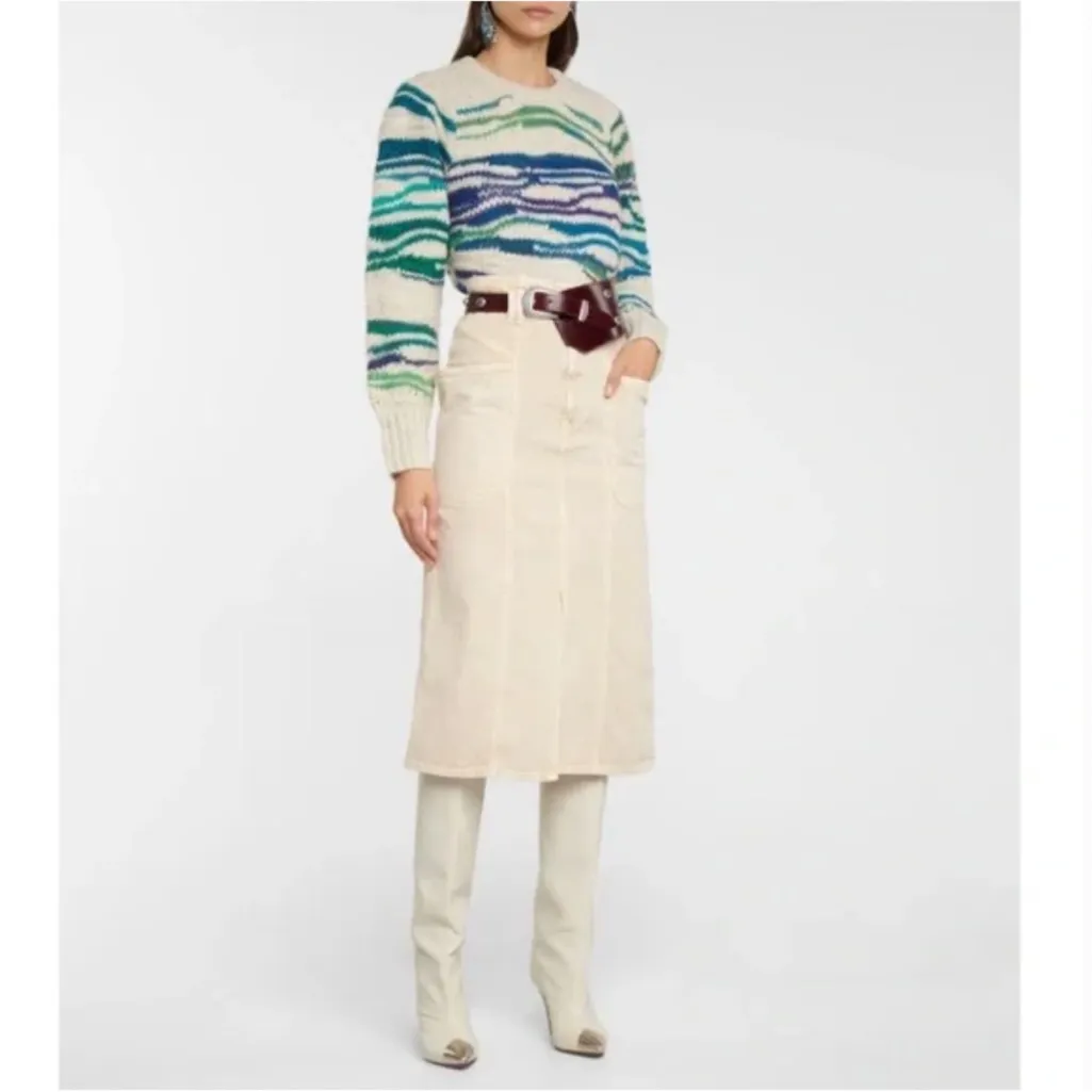 Isabel Etoile Marant Wool Blend Serena Jumper Crewneck Sweater 2 / 34 - Image 8